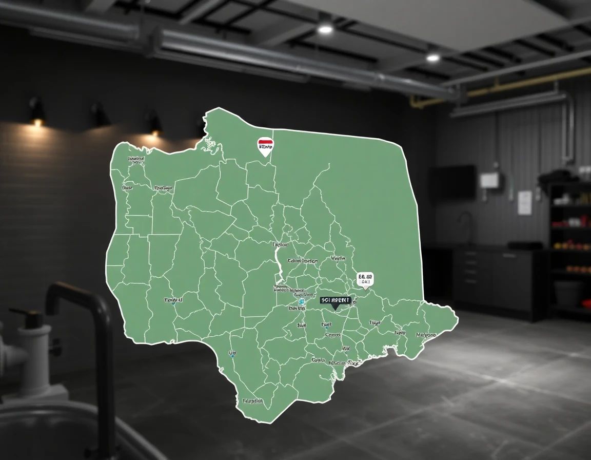 Plumbing Service Areas Map of Arizona